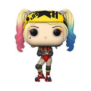 funko pop! heroes: birds of prey - harley quinn (roller derby), 3.75 inches