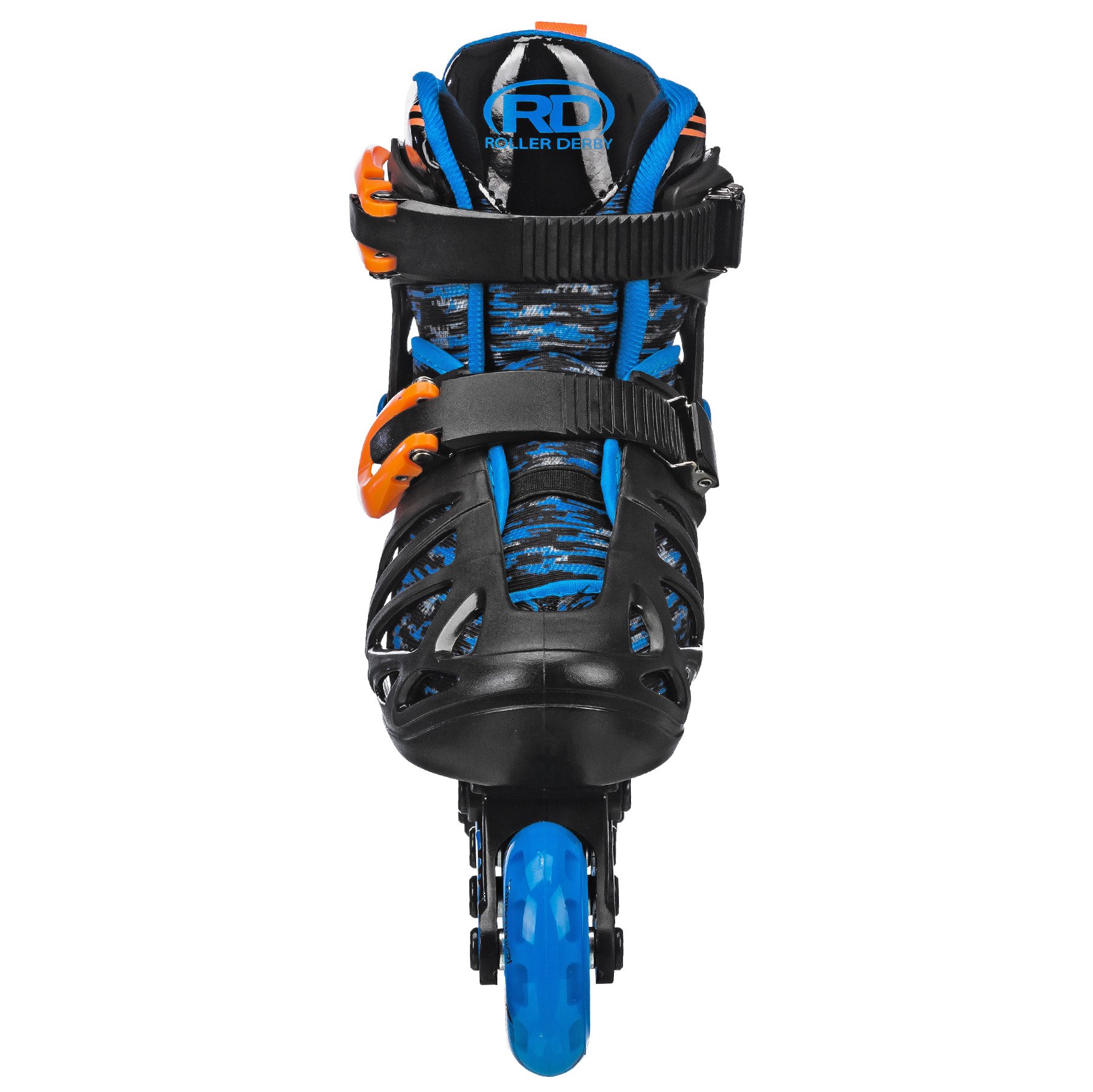 Roller Derby Tracer Boy's Adjustable Inline Skates,Black/Blue/Orange Tracer