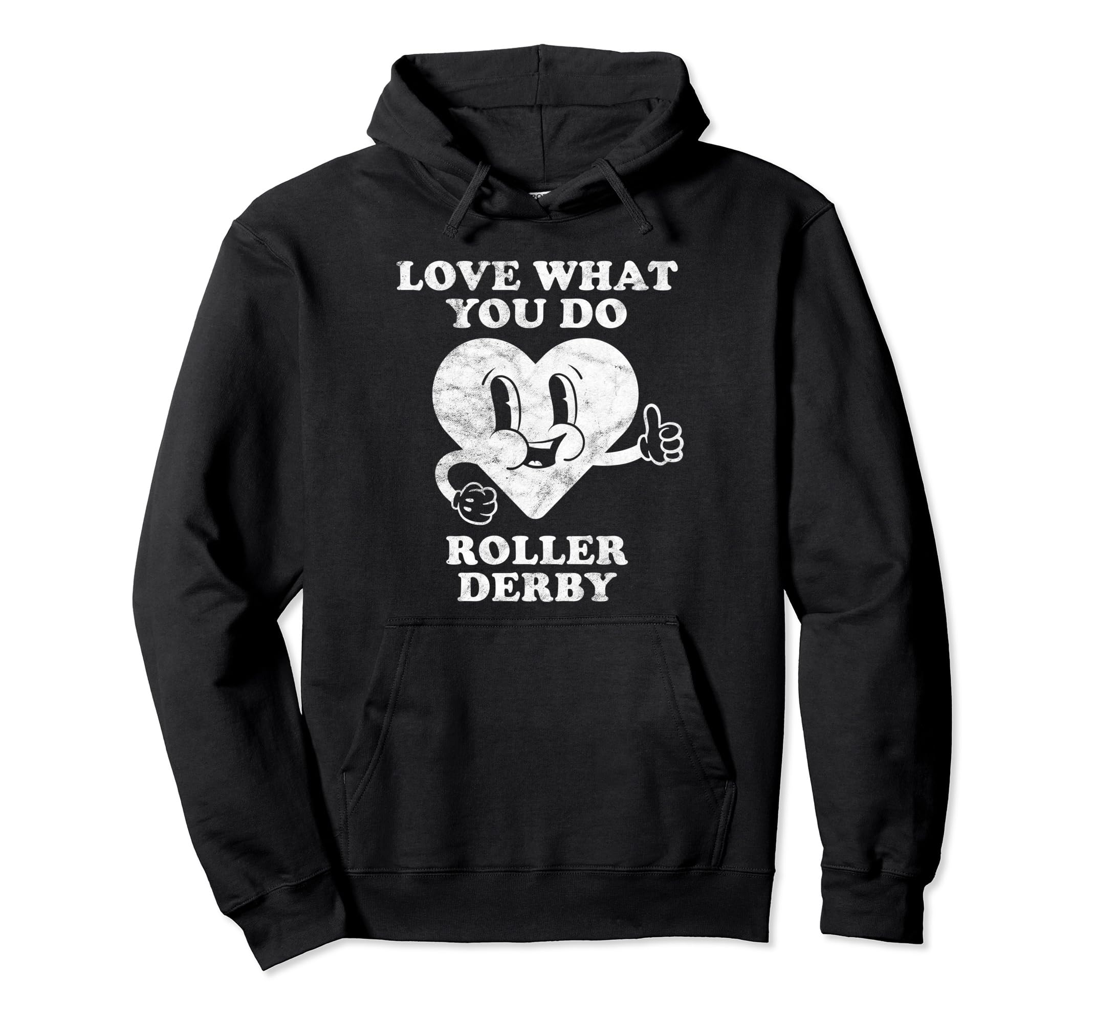 Retro Vintage Roller Derby Lover Pullover Hoodie