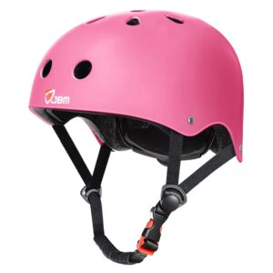 JBM Skateboard Bike Helmet - Lightweight, Adjustable & Design of Ventilation Multi-Sport Helmet for Bicycle Skate Scooter 3 Sizes for Adult Youth & Kids