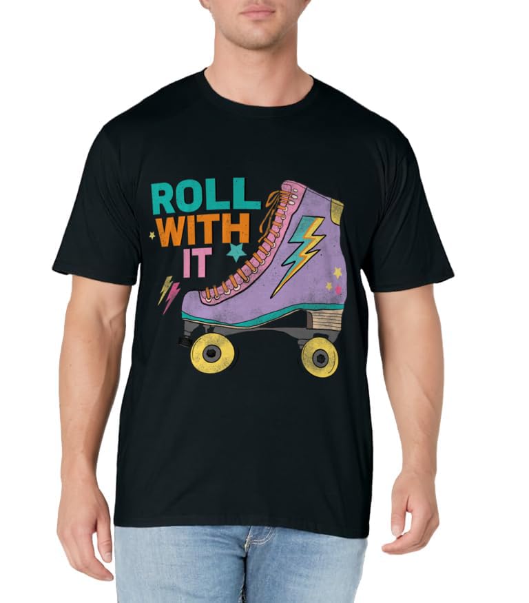 Retro Rollerskates 80's Derby Roller Skating for Teen Girls T-Shirt