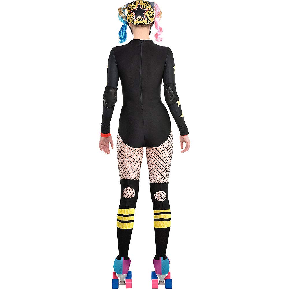 Party City Harley Quinn Roller Derby Halloween Costume for Women, Birds of Prey, Large, Includes Accessories