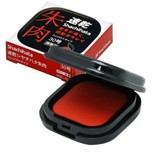 shachihata quick drying red ink compact type no. 30 black