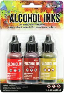 ranger tim holtz - alcohol ink 3pkg org/yllw, orange/yellow spectrum