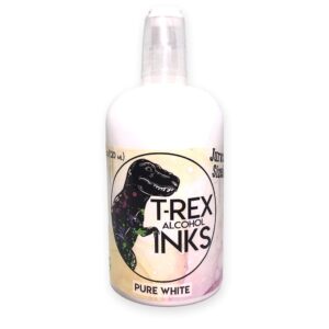 professional white alcohol ink by t-rex inks huge 4oz (120ml) jurassic sized bottle