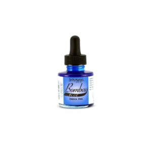 dr. ph. martin's bombay india ink (5by) ink bottle, 1.0 oz, blue, 1 bottle