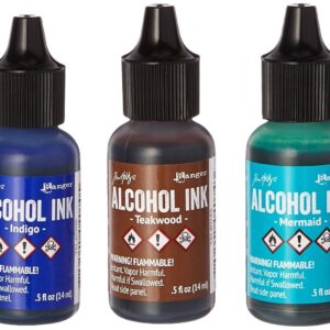 Tim Holtz - Ranger - Bundle of 6 Adirondack Alcohol Inks - Mariner and Farmers Market