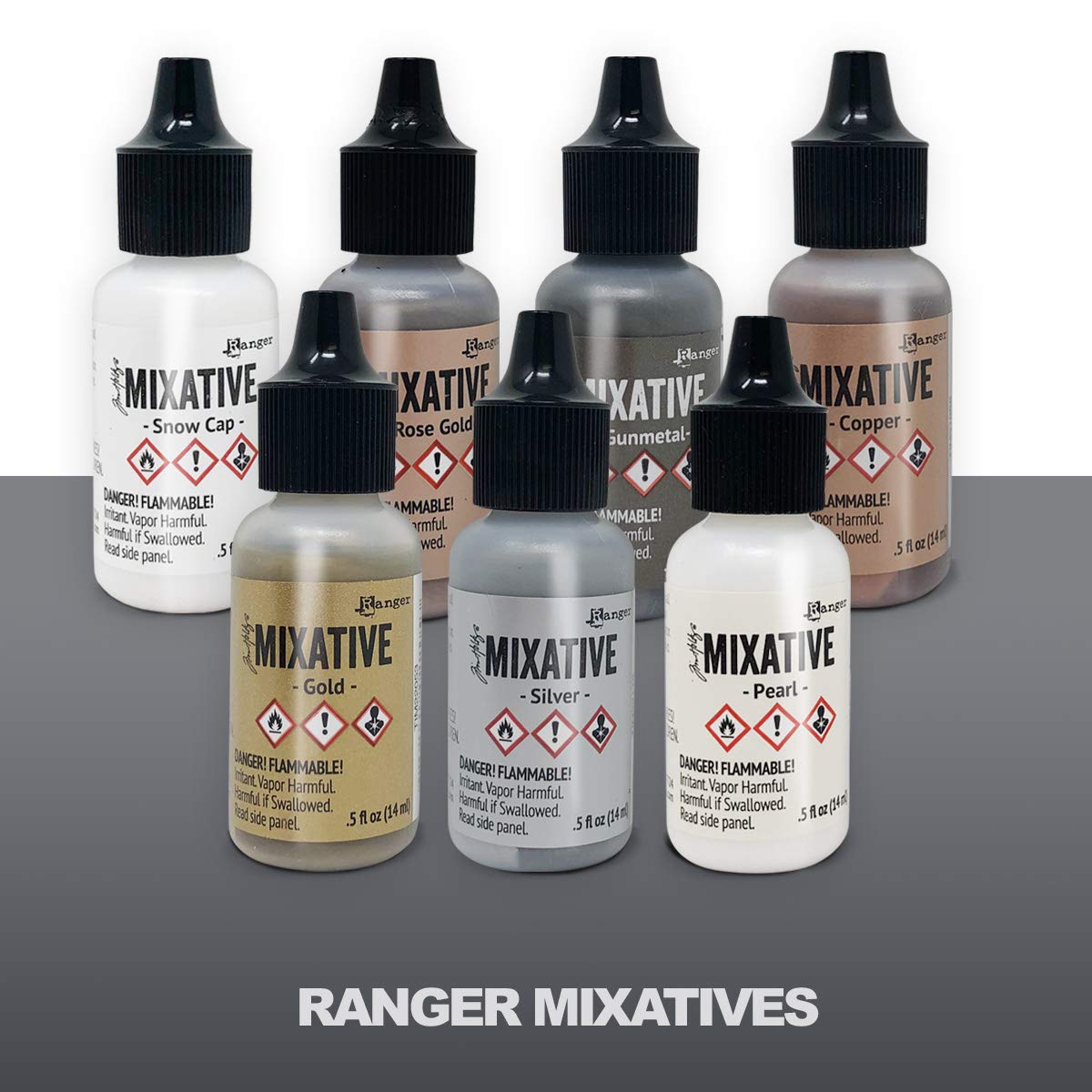 All 87 Ranger Tim Holtz Alcohol Inks with New 2020 Colors, Complete Set with Alloys, Mixatives, Pixiss Blending Tools, Mini Blending Tools and Foams, Premium Brush Set for Alcohol Ink and Mini Mister