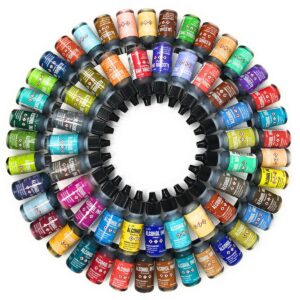 All 87 Ranger Tim Holtz Alcohol Inks with New 2020 Colors, Complete Set with Alloys, Mixatives, Pixiss Blending Tools, Mini Blending Tools and Foams, Premium Brush Set for Alcohol Ink and Mini Mister