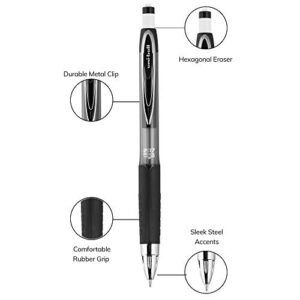 Uni-ball 207 Mechanical Pencil, 0.7mm, HB #2, Black Barrel, 12 Count