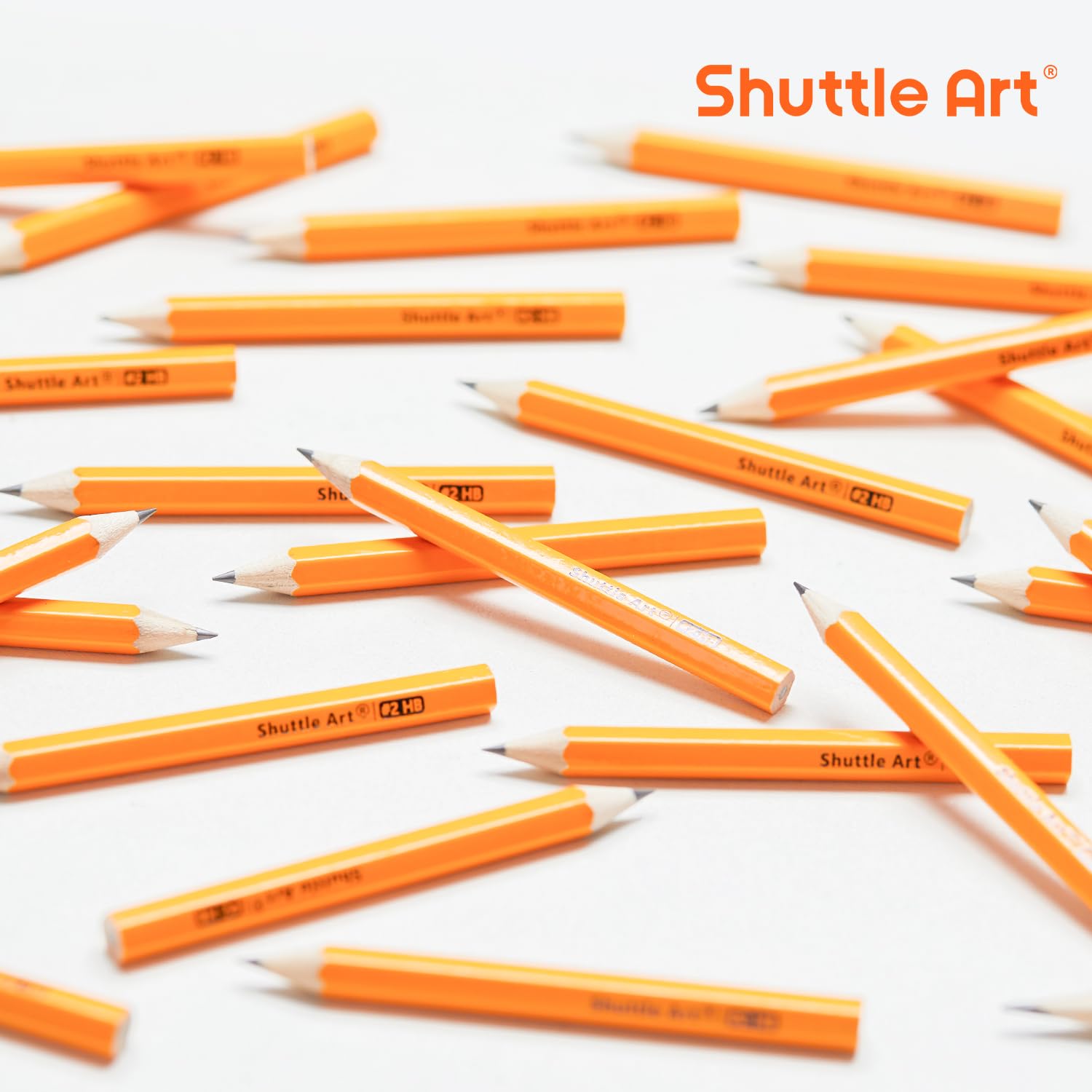 Shuttle Art 360 Pack #2 HB Golf Pencils, Wood-cased 3.5” Mini Pencils Bulk, Pre-sharpened Small Pencils for Kids Teachers Writing Marking Sketching, Classroom Essentials, Back to School Supplies