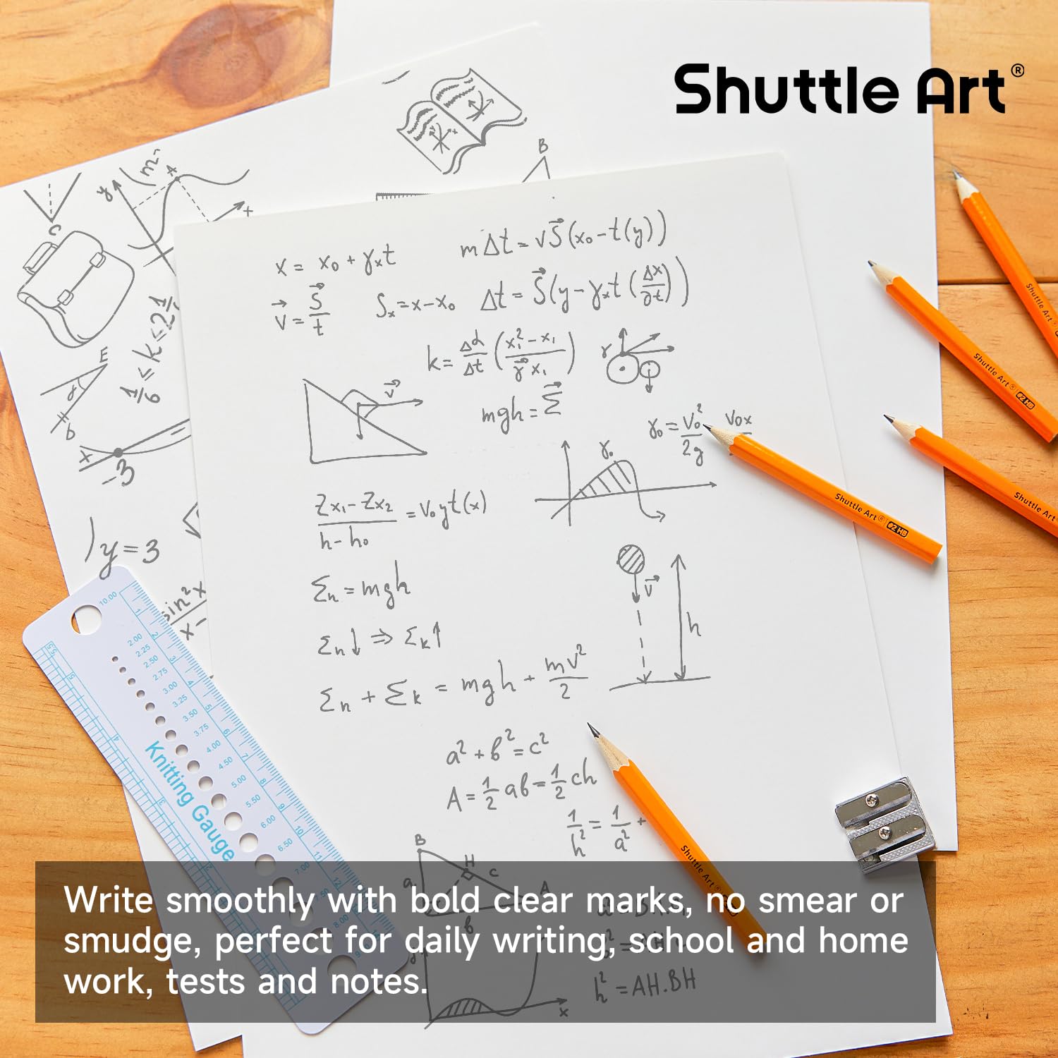 Shuttle Art 360 Pack #2 HB Golf Pencils, Wood-cased 3.5” Mini Pencils Bulk, Pre-sharpened Small Pencils for Kids Teachers Writing Marking Sketching, Classroom Essentials, Back to School Supplies