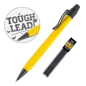 Rite in the Rain Weatherproof Mechanical Pencil, Yellow Barrel, 1.3mm Dark Lead, 12 lead refills (No. YE15)