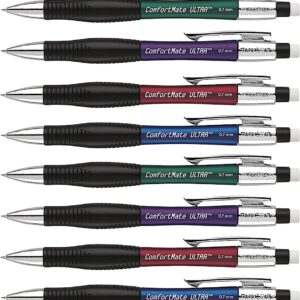 Paper Mate Comfort Mate Ultra Mechanical Pencils, 0.7mm, HB #2, Assorted Colors, 12 Count