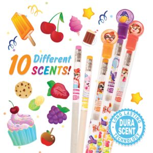 Party Smencils - Scented Graphite HB #2 Pencils made from Recycled Newspapers, 10 Count, Gifts for Kids, School Supplies