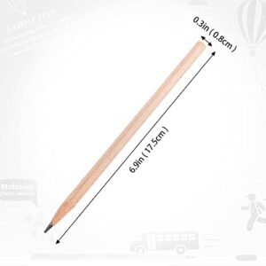 GHKJOK HB Pencil - 50 PCS Bucket Packed Natural Wooden Hexagonal Pencils Higher Hardness for Writing Drawing Sketching Schools Offices Home