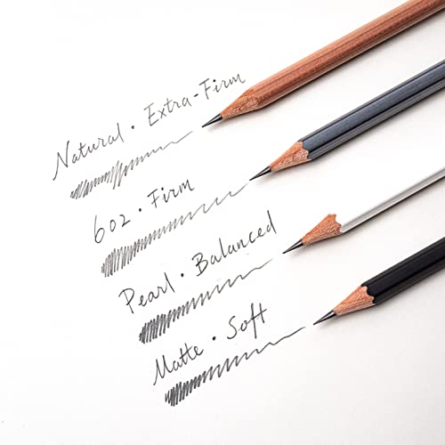 Blackwing Pearl Pencils - 12 Count, Incense-cedar, Premium Japanese Graphite, Pearlescent White, Balanced Lead, Great for Journaling and Writing