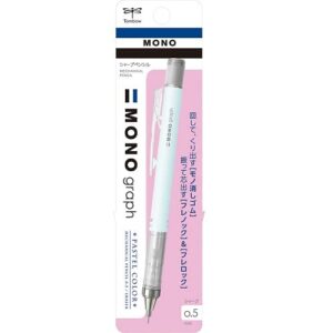 tombow mechanical pencil, monograph pastel color 0.5mm, ice blue (dpa-136a)