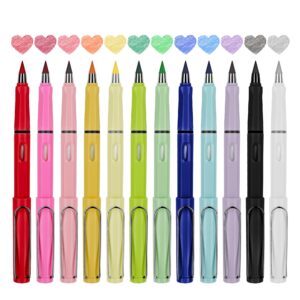 H.MARO 12 COLORS infinity Pencils Magic pencils, Everlasting Pencil with Eraser, Technology Pencil for Home Office School (12 Colors Pencils + 12 Erasers) (12 PCS COLORS)