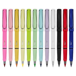 H.MARO 12 COLORS infinity Pencils Magic pencils, Everlasting Pencil with Eraser, Technology Pencil for Home Office School (12 Colors Pencils + 12 Erasers) (12 PCS COLORS)