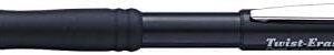 Pentel Mechanical Pencil 0.9 mm Twist Erase III - Twist Up Eraser - Pre-Loaded Super Hi-Polymer HB Lead - Black Barrel - 3-Pack - Thick Point