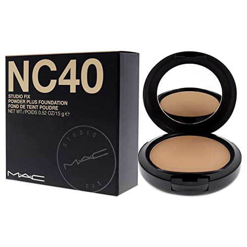 MAC Studio Fix Powder Plus Foundation for Women, NC40, 0.52 Ounce