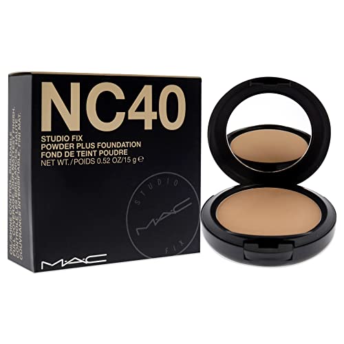 MAC Studio Fix Powder Plus Foundation for Women, NC40, 0.52 Ounce