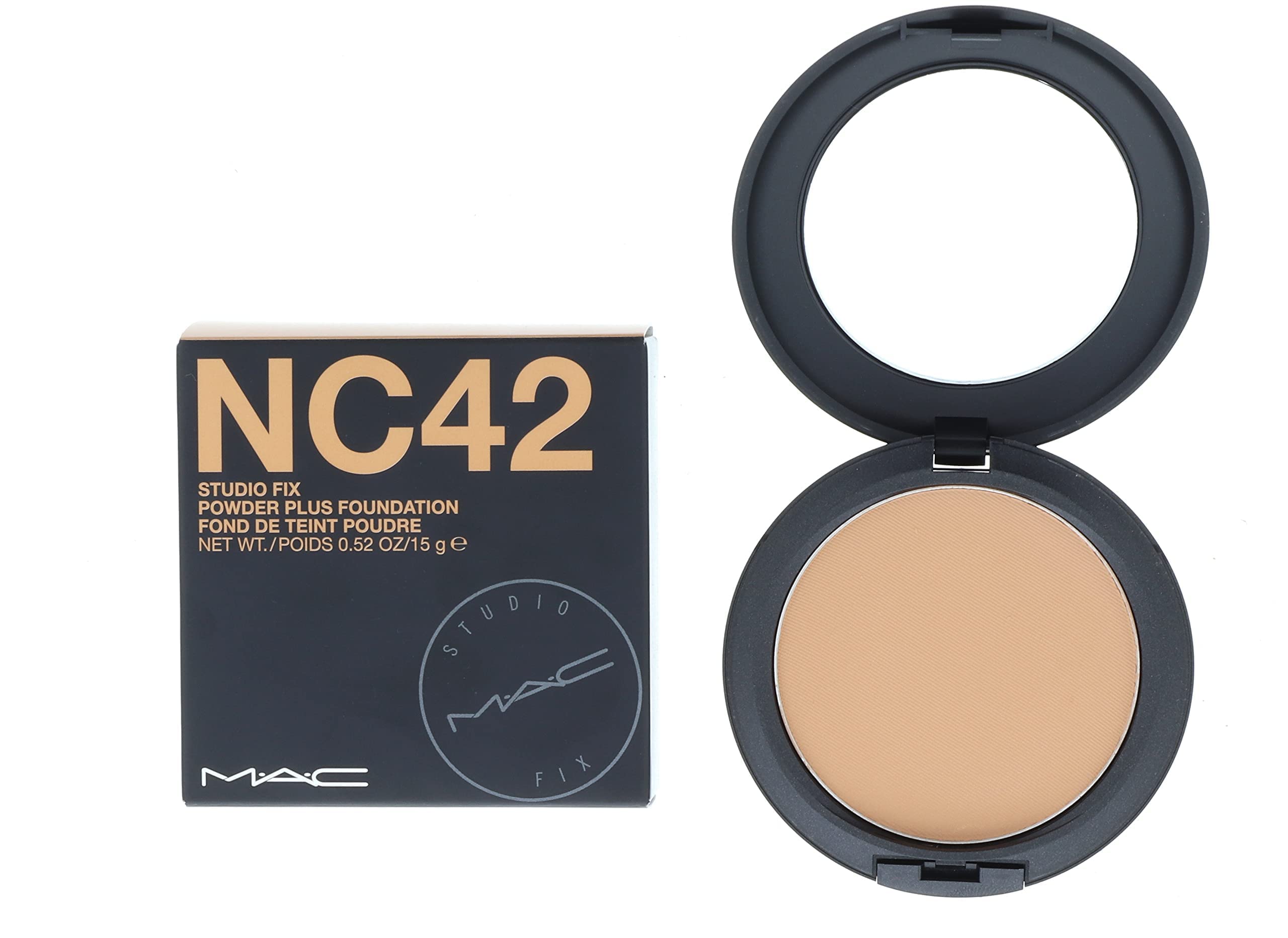 MAC Studio Fix Powder Plus Foundation, NC42, 1 Count, 0.52 Ounce (Pack of 1) (MACM51058)