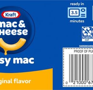 Kraft Easy Mac Original Macaroni & Cheese Microwavable Dinner (6 ct Packets)