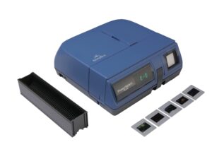 pacific image powerslide x plus 35mm slide scanner. auto batch scan mounted slides. maximum 50 slides/batch scan. 10000 dpi/true color. 4.2 dynamic range. mac/pc.