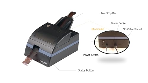 Pacific Image PowerFilm Plus 35mm Film Scanner. Auto Batch scan Negative/Positive Filmstrips. Up to 10 Film Strips/Maximum 60 Frames in One Batch. 24 MegaPixel/True Color. Mac/Pc.