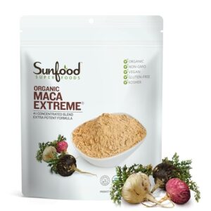 sunfood, maca extreme,og1 8 oz