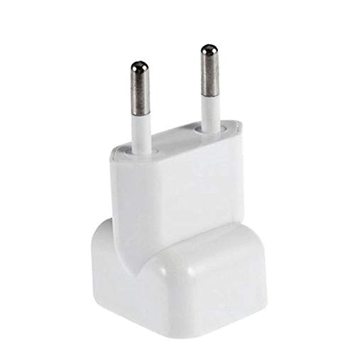 VizGiz 2 Pack US to Europe Plug Converter Travel Charger Adapter Wall Outlet EU European Connector Duck Head for MacBook Mac Pro MBA Retina MagSafe Apple Phone Pad Tablet Mini Air Power Brick