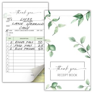 Simplified Thank You Receipt Book for Small Businesses - Aesthetic and Easy to Use Receipt Pad - The Perfect Business Supplies That Helps You and Your Happy Clients to Stay Organized