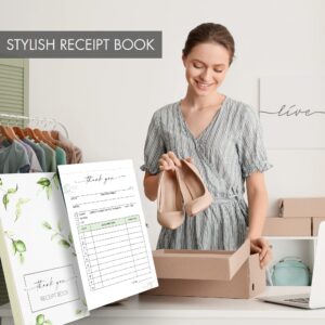 Simplified Thank You Receipt Book for Small Businesses - Aesthetic and Easy to Use Receipt Pad - The Perfect Business Supplies That Helps You and Your Happy Clients to Stay Organized