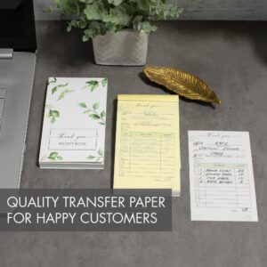 Simplified Thank You Receipt Book for Small Businesses - Aesthetic and Easy to Use Receipt Pad - The Perfect Business Supplies That Helps You and Your Happy Clients to Stay Organized