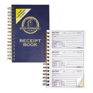 Rediform Gold Standard Money Receipt Book, 2.75" x 5", 225 Numbered Duplicates (8L829)