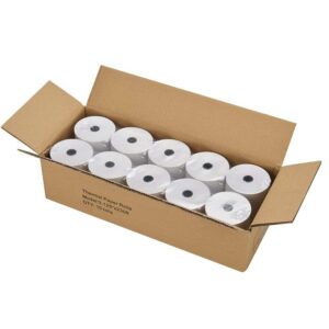 Solar-Power 3 1/8 Thermal Paper 10 Rolls for POS Cash Register Receipt Paper Roll 1-Ply Bond((3-1/8 inch x 230 feet)