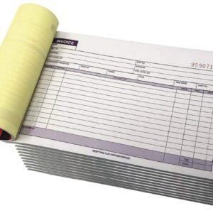 5 Pack Large Sales Order Book Receipt Invoice Duplicate Carbonless 50 Sets 5.5" X 8"5 - Horizontal