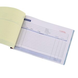 5 Pack Large Sales Order Book Receipt Invoice Duplicate Carbonless 50 Sets 5.5" X 8"5 - Horizontal