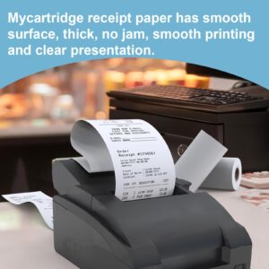 myCartridge 2 1/4 x 50 Receipt Paper (50 rolls) BPA Free Cash Register POS Receipt paper 58mm Business Source Receipt Paper is suitable for 58mm POS Printer, Square Terminal Credit Card Machines