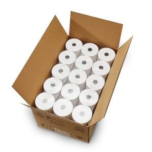 (50 Rolls) 3 1/8 x 230 Thermal Paper Receipt Rolls (55 GSM - Honeycomb Core) Fits All POS Cash Registers Printers, Clover Square Stations, Star Micronics SCP700, TSP100 BPA Free -ShopSmart Online