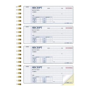 Rediform 8L810 Money Receipt Book 7 x 2 3/4 Carbonless Duplicate Twin Wire 300 Sets/Book