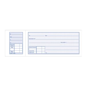 Adams Money Receipt Book With Stub, 5 15/16in. x 2 3/4in., Pack Of 5