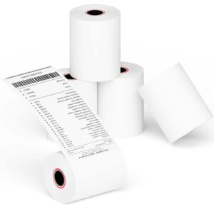 MBLABEL 2 1/4''x 85' Thermal Receipt Paper Rolls, POS Cash Register Paper Roll (5 Rolls)