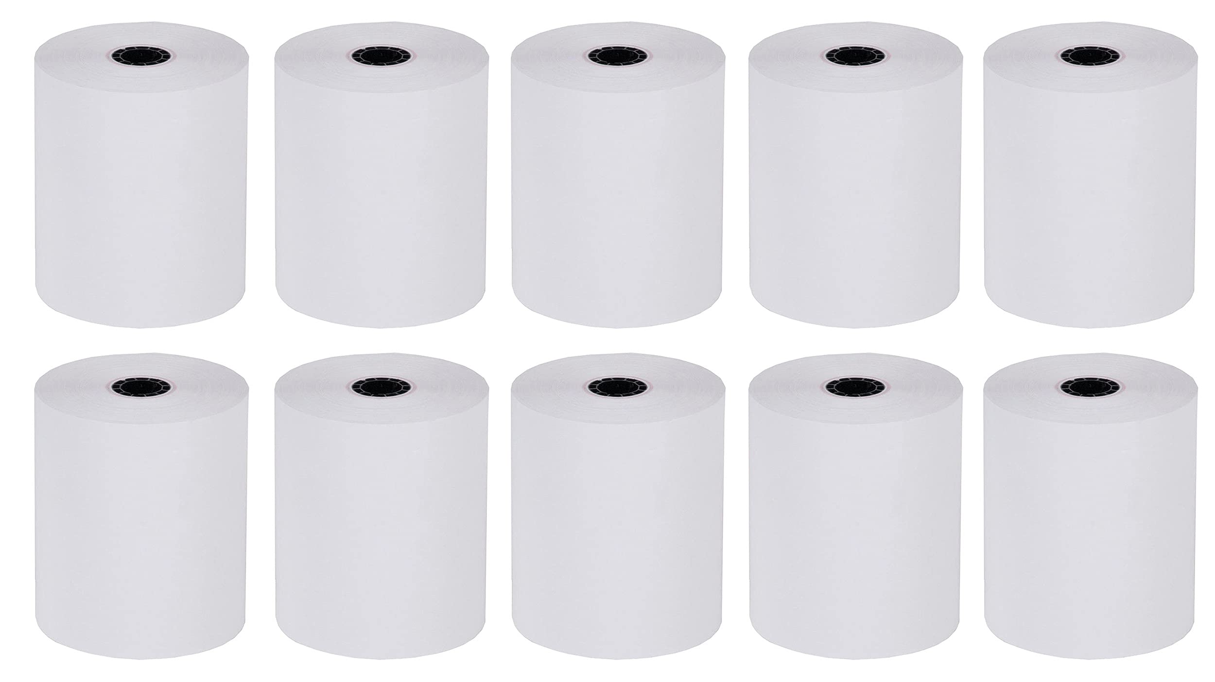 Pokanic 3" x 150' 1 Ply Bond White Paper Rolls Kitchen Receipt POS Cash Register Compatible with Clover Epson SNBC Star Sam4s Ellix Bixolon Impact Printers SP700 ERC30 34 38 TMU200 (10)