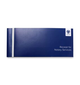 national notary association notary receipt book – includes 50 two-part carbonless receipt forms – compact receipt book for notaries – 8-5/8" w x 3-11/16"