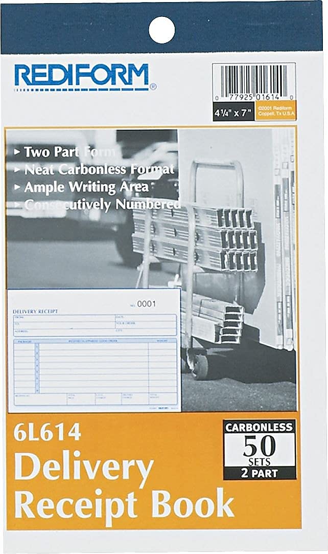 Rediform Rediform Carbonless Delivery Receipt Books (RED6L614)