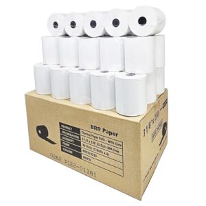 (30 Rolls - 55 GSM) 3 1/8 x 230 Thermal Paper Receipt Rolls fits all Clover POS Cash Register Printers, Star Micronics SCP700 TSP100 TSP300 TSP400 from BuyRegisterRolls