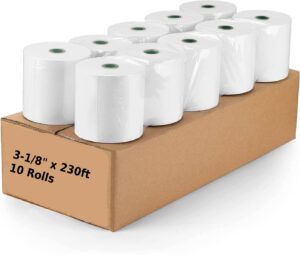 25rolls thermal receipt paper rolls 3-1/8 x 230ft (25)